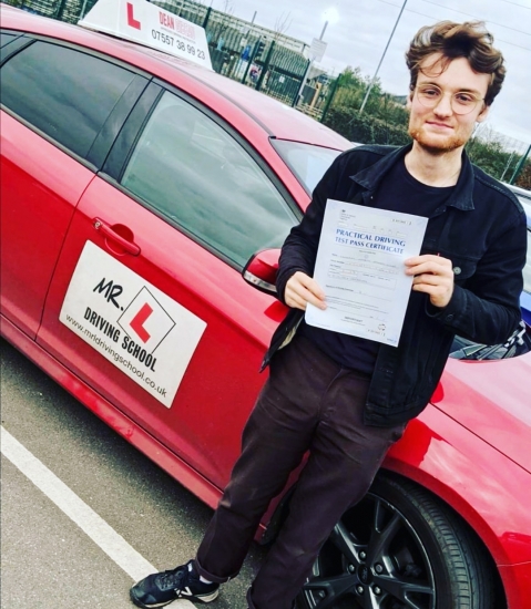 Congratulations to Zachary who passed in Cambridge on the 2-1-20 after taking driving lessons with MR.L Driving School.