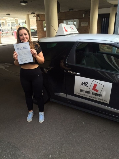Congratulations to Ella Cooper from Isleham who passed in Cambridge on the 8-9-16 after taking driving lessons with MRL Driving School