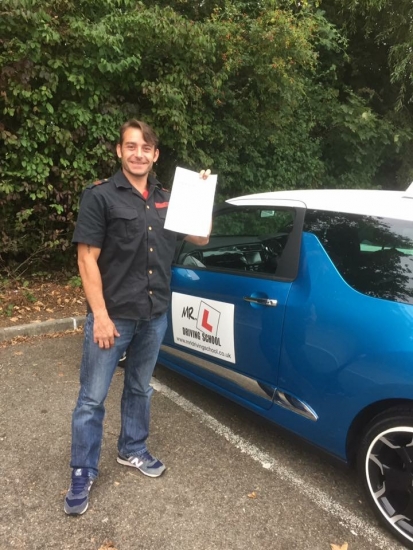 Congratulations to James Shevlin who passed in Cambridge on the 16-9-16 after taking driving lessons with MRL Driving School