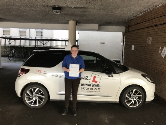 Congratulations to Lorna Harland from Sawston who passed in Cambridge on the 23-11-16 after taking driving lessons with MRL Driving School