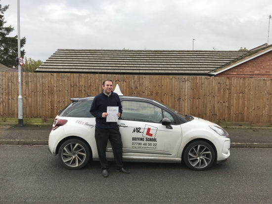 Congratulations to Geoff Redpath from Newmarket who passed in Cambridge on the 12-12-16 after taking driving lessons with MRL Driving School