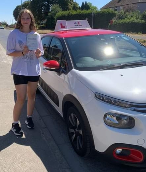 Congratulations to Jennifer Clements from Soham who passed her driving test in Cambridge on the 11-8-22 after taking driving lessons with MR.L Driving School.