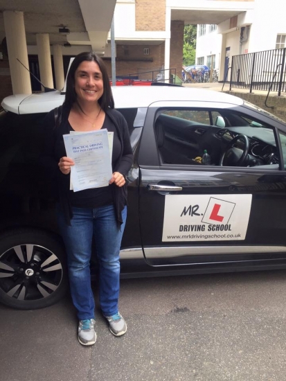 Congratulations to Marina from StIves who passed 1st time in Cambridge on the 8-8-16 after taking driving lessons with MRL Driving School