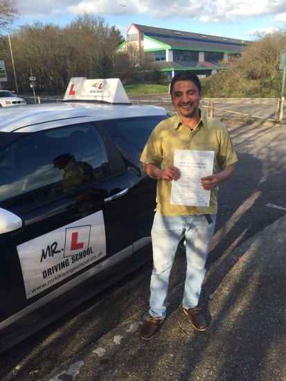 Congratulations to Nava Raj from Cambridge who passed on the 11-2-16 after taking driving lessons with MRL Driving School