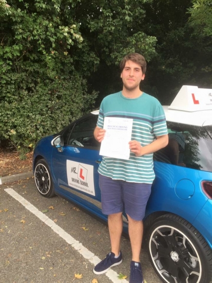 Congratulations to Tim Weaving from Ely who passed 1st time in Cambridge on the 2-9-16 after taking driving lessons with MRL Driving School