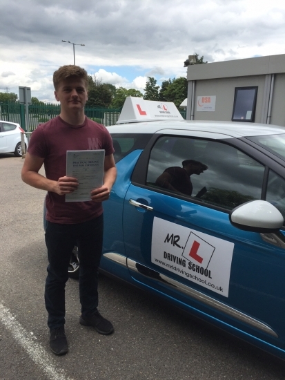 Congratulations to James from Ely who passed 1st time in Cambridge on the 5-7-16 after taking driving lessons with MRL Driving School