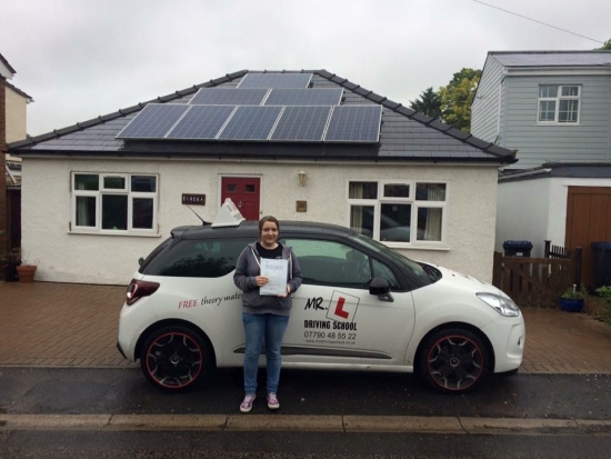 Congratulations to Chloe from Newmarket Having failed recently with another driving school Chloe passed 1st time with us in Cambridge on the 20-6-16