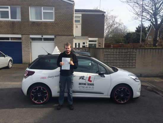 Congratulations to David from Bar Hill who passed in Cambridge on the 1-4-16 after taking driving lessons with MRL Driving School