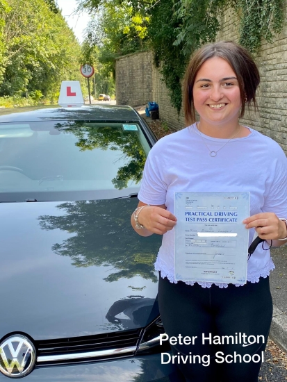 I can’t thank Peter Hamilton enough for helping me pass my driving test first time. I wouldn’t have been able to do it without your help. You always made my lessons fun and enjoyable, making me look forward to every lesson. I can’t recommend Pete enough, see you on the roads
