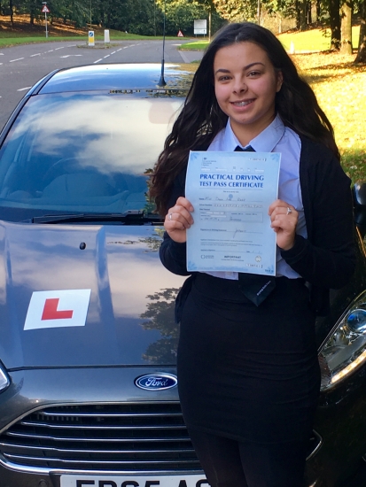 A massive thank you to you still not quite sure how I passed first time wouldnacute;t have been able to do it without your help You were patient and explained things well You made manoeuvres very easy to do which really did help me a lot Lessons were always enjoyable and you always boosted my confidence when I needed it which helped me to achieve the result I had today so thanks again😀