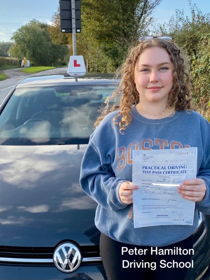 Thank you Peter Hamilton for all of the great lessons! Going to miss our wonderful chats! I would recommend Peter Hamilton Driving School to everyone See you on the road