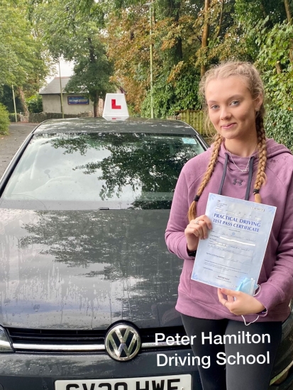 Thank you Peter Hamilton for helping me pass my test first time! All your patience and hard work has paid off x