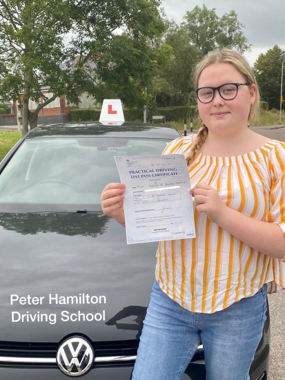 Highly recommend learning with Peter Hamilton! He has helped my confidence greatly and I am so thrilled with my pass first time.. Thank you, Pete.
