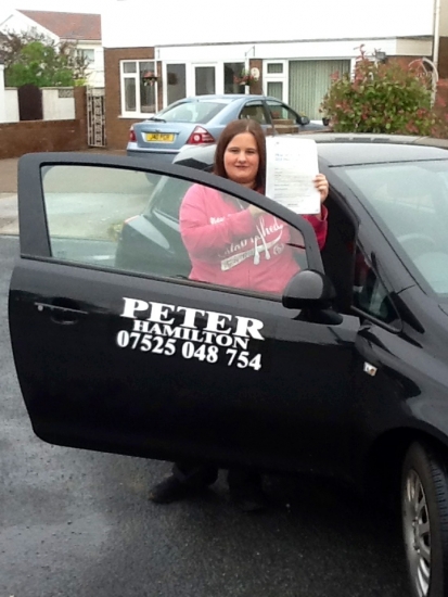 Pete was an amazing driving instructor he had patience and never gave <br />
<br />
up on me at all he made the lessons fun so i was less nervous : i never <br />
<br />
thought i would pass but on my second attempt i did thanks too Pete i wouldnt have done it without him : <br />
<br />
i owe me being able too drive all done too him :<br />
<br />
 Thanks Pete :