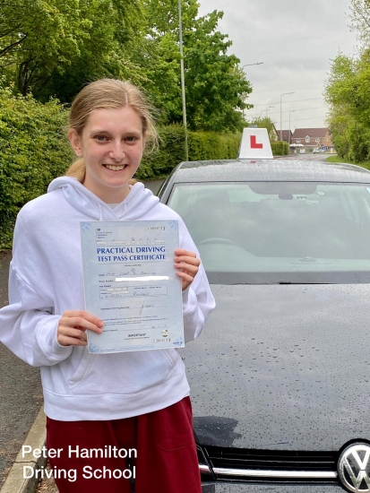 Pete has been an absolutely fantastic instructor, really helped develop me into a confident driver, and given me lots of support. Highly recommend Peter Hamilton Driving School:)