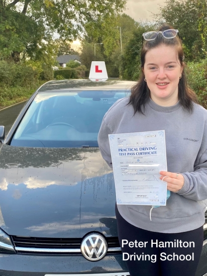 Thank you so much, Peter Hamilton, for helping me pass my driving test, I really enjoyed my lessons, great teacher, the best instructor to learn with! See you on the roads.