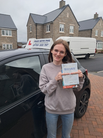Massive congratulations go to Alana, who passed her driving test this morning in Buxton and with just 2 driver faults.<br />
Great drive, well done 👏<br />
Its been an absolute pleasure taking you for lessons, enjoy your independence and stay safe