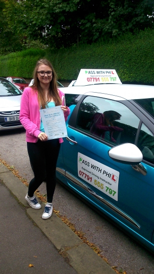 Congratulations to Antonia who passed her driving test in Buxton today 29th August A great drive and only 2 minor faults Its been an absolute pleasure teaching you to drive Enjoy your independence have fun and stay safe 