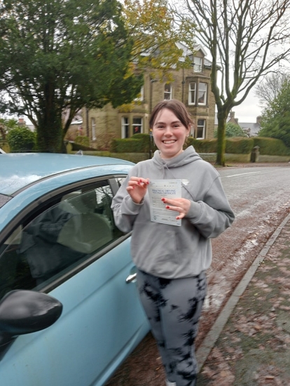 Huge congratulations go to Becca, who passed her driving test today in Buxton at the first attempt and had only 4 driver faults.<br />
Nailed it, well done. 👏👏👏👏