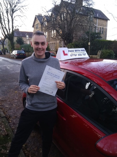 Huge congratulations go to Brad, who passed his driving test today and with only 2 driver faults. Traffic congestion didn´t help but you kept your nerve, well done. It´s been an absolute pleasure taking you for lessons, enjoy your independence and stay safe.