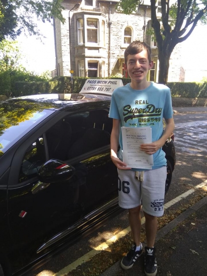Huge congratulations go to Brad who passed his driving test today in Buxton and with only 5 driver faults Well done bud great drive Its been great taking you for lessons thoroughly enjoyed it Enjoy your independence and stay safe All the best for uni in September Take care