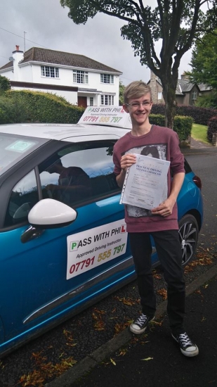 Huge congratulations to Brad who passed his driving test this morning 8th Julyin Buxton and at the first attempt and with only 4 driver faults He joins the exclusive club of passing both theory and practical first time Itacute;s been an absolute pleasure taking you for lessons and helping you achieve your goal Enjoy your independence and stay safe