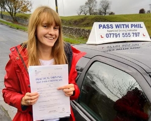 Phil was an amazing driving instructor, I couldn’t of wanted anyone better. He supported me through all the highs and the lows whether I was in a sulk or getting stressed. I would definitely recommend him to anyone as he is a genuine, funny and lovely person and I’ve loved having him as my driving instructor<br />
Caitlin.