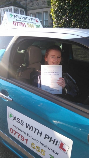 Huge congratulations to Chelsea who passed her driving test this morning in Buxton and with just 7 faults A great drive well done Itacute;s been an absolute pleasure taking you for lessons and helping you achieve your goal Enjoy your independence and stay safe