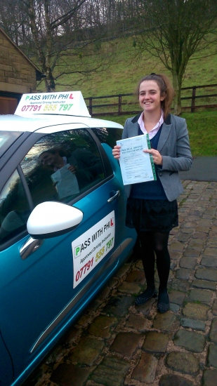 Massive congratulations to Ellen who passed her driving test this morning16th December in Buxton at the first attempt She joins that exclusive club of passing both theory and driving test first time A great drive and with only 5 driver faults Itacute;s been an absolute pleasure meeting you Enjoy your independence and stay safe