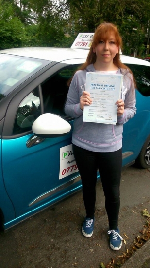 Massive congratulations go to Hannah who passed her driving test this morning in Buxton 17th August and at the first attempt with only 3 faults She joins that exclusive club of passing both theory and driving test first time Itacute;s been an absolute pleasure meeting you and helping you achieve your goal Enjoy your independence and stay safe