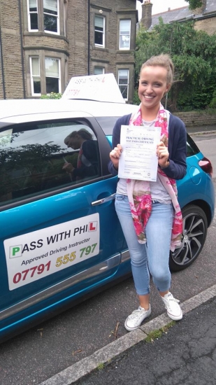 Huge congratulations to Hannah who passed her driving test today in Buxton 12th July at the first attempt and with only 3 driver faults Itacute;s been an absolute pleasure taking you for lessons and helping you achieve your goal Enjoy your independence and stay safe