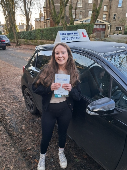 Yayyyyy<br />
Huge congratulations go to Izzy, who passed her test this morning in Buxton at the 1st attempt. She joins my exclusive club of passing both theory and driving test 1st time.<br />
Its been an absolute pleasure taking you for lessons, enjoy your independence and stay safe 👏👏👏👏