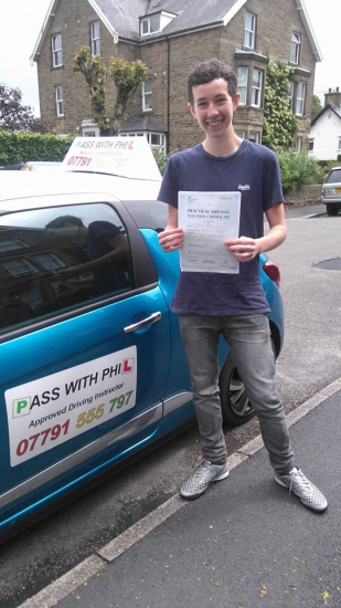 Another first time pass this morning in Buxton for James and with only 2 driver faults So a huge congratulations goes to him and I wish him all the best Itacute;s been an absolute pleasure taking you for lessons and helping you achieve your goal Enjoy your independence and stay safe