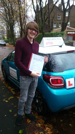 Huge congratulations go to Josh who passed his test at the first attempt in Buxton on 6th November Great drive as I have never seen rain like that before Torrential Josh unfortunately broke his hand 5 weeks ago the day before his initial test so its been worth the wait He joins that exclusive club who have passed both theory and practical first time Its been an absolute pleasure meeting