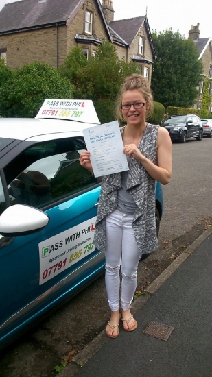 Out with the green and in with the pink Huge congratulations to Kara who passed her test today in Buxton and with only 5 faults So proud of you as I know you were very nervous Iacute;ve enjoyed every lesson weacute;ve had and Itacute;s been an absolute pleasure helping you achieve your goal Enjoy your independence and stay safe