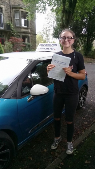 Huge congratulations go to Katie this morning who has passed her driving test in Buxton at the first attempt and with only 6 driver faults A great drive well done Itacute;s been an absolute pleasure taking you for lessons and helping you achieve your goal Enjoy your independence and stay safe