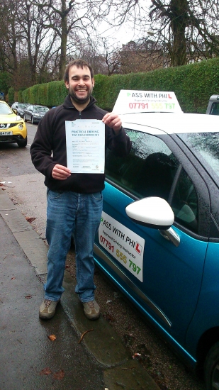 First test of 2015 which resulted in a pass Huge congratulations go to Luke who passed his driving test in Buxton today and with only 3 driver faults Itacute;s been an absolute pleasure meeting you and helping you achieve your goal Enjoy your independence and stay safe