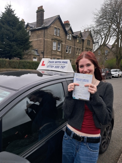 Huge congratulations go to Marcie, who passed her driving test this morning at the 1st attempt.<br />
Great drive, well done 👏<br />
Its been an absolute pleasure taking you for lessons, enjoy your independence and stay safe 😊