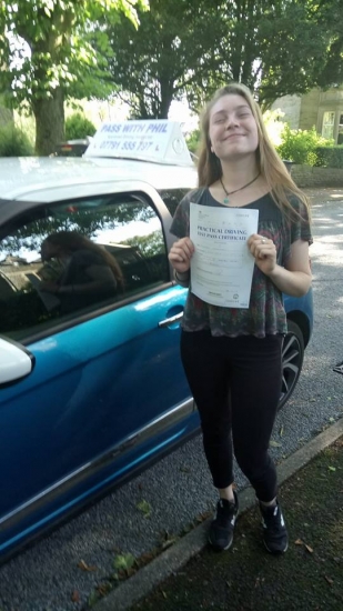 A fantastic start to Monday morning with Phoebe passing her driving test at the first attempt in Buxton She joins the exclusive club of passing both theory and driving test first time and has matched her sister who to passed both first time with me 2 years ago<br />
<br />
Itacute;s been an absolute pleasure taking you for lessons and helping you achieve your goal Enjoy your independence and stay safe