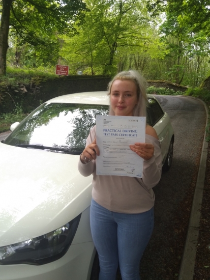 Huge congratulations go to Rosie, who passed her driving test today in Buxton at the first attempt. You managed to control the nerves and had a great drive, well done.<br />
It´s been an absolute pleasure taking you for lessons, enjoy your independence and stay safe