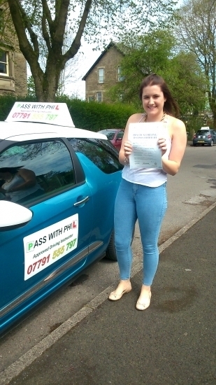 Massive congratulations to Sharna who passed her driving test today in Buxton at the first attempt and with only 6 minor faultsI know you were quite nervous going into it but handled the nerves very well and had a great drive Itacute;s been great meeting you and helping you achieve your goal Enjoy the driving enjoy your independence and stay safe Take care