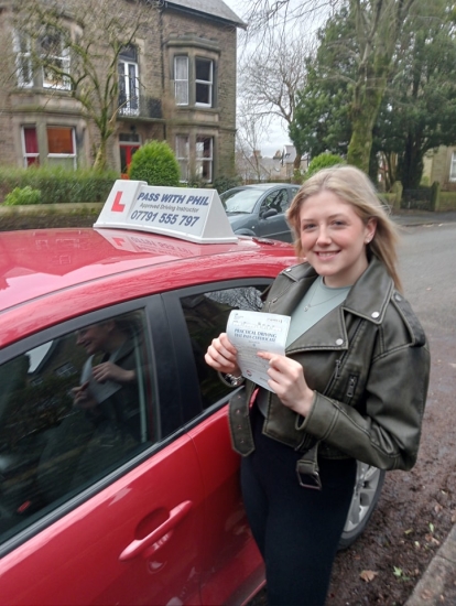 I met Phil on my 17th birthday for my first ever driving lesson. Since then I have felt so confident behind the wheel, even when I would get stressed and doubt myself he would never get annoyed when I would get things wrong.<br />
I was doing my lessons for a couple of months and we decided to leave them for while as I was a bit ahead. After a good few months and I had passed my theory I started my les