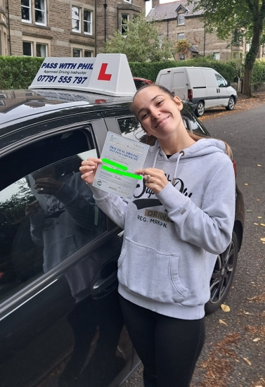 Huge congratulations go to Yasmin who passed her test at the 1st attempt this morning and with only 6 driver faults. You´ve worked really hard and fully deserved your pass.<br />
It´s been an absolute pleasure taking you for lessons, enjoy your independence and stay safe 👏👏👏👏