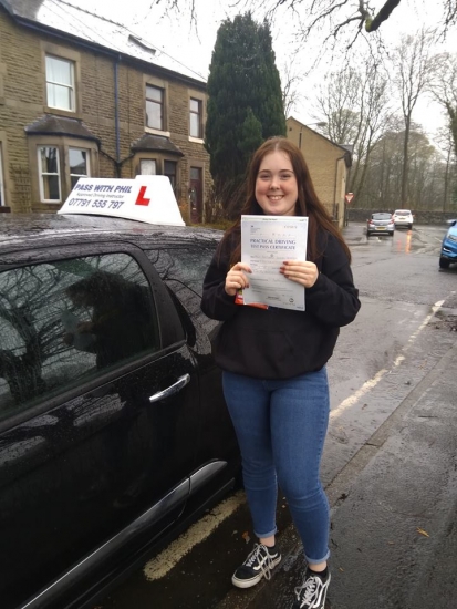 Huge congratulations go to Bethany, who passed her driving test today in Buxton with only 5 driver faults. Its been an absolute pleasure taking you for lessons. Enjoy your independence and stay safe.