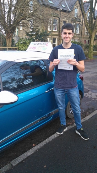 Massive congratulations to Callum who passed his driving test today in Buxton20th December at the first attempt and with only 4 driver faults a nice early Christmas present Itacute;s been an absolute pleasure taking you for lessons Enjoy your independence and stay safe