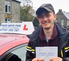 'Phil was recommended to me by my older sister, and I´m very thankful she did...<br />
Firstly Phil always made me feel comfortable and confident even when mistakes were made. His attitude towards teaching me how to drive was always very professional and I felt like I could ask anything without judgement. Phil sent very useful handouts after every lesson to tell me what went well and what needs 