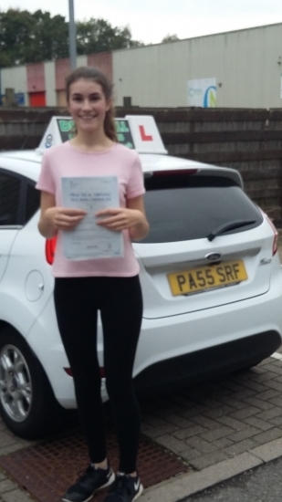Anna Dee absolutely thrilled to be holding her Pass Certificate after passing her test first time today She overcame any superstitions passing her Driving Test today - yes on Friday 13th Anna had an outstanding almost perfect drive with only 1 driver fault A joy to teach extremely diligent with a tremendous attitude to listening to advice on lessons In addition she was so conscientious alw