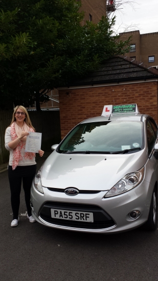 Beth Hales proudly holding her Pass Certificate after passing her test today A safe confident drive with only 2 driver faults A well deserved success - due to sheer conscientiousness determination willingness to learn accept advice and private practise What a difference driving will make to your life in the future I know you will love and appreciate driving Once again well done Congr