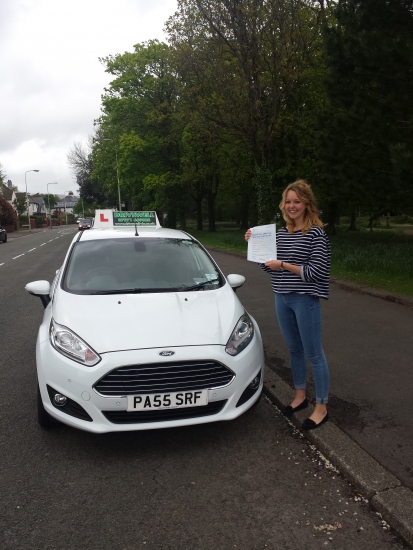 Caitlin Young absolutely thrilled to be holding her Pass Certificate after passing first time today A fantastic safe confident drive with only 2 driver faults A well deserved result as combining driving lessons with attending Medical University and exams was a challenge A joy to teach always trying to do her best and have a positive attitude to learningCongratulations and well done again