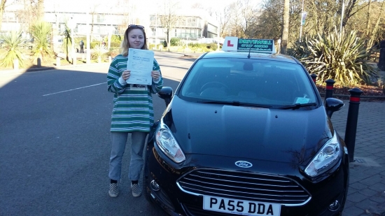 Daria Bartley-Vitolo so pleased to be holding her Pass Certificate after Passing her Driving Test today with only a few driver faults Daria is a brilliant safe driver and was another great pupil to teach - always giving 100 per cent Well done and congratulations again Salvina Drivewell Driving Academy 30th November 2016